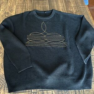 NWOT Oversize Boot Stitch Sweater size L/XL
